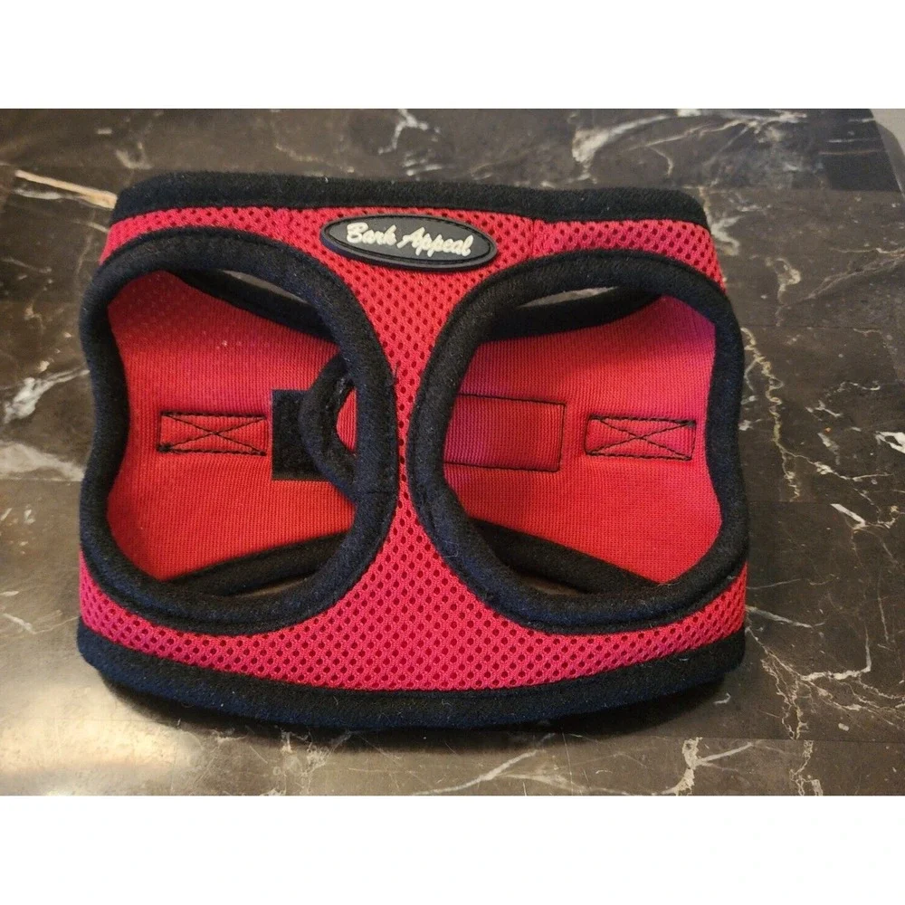Bark Appeal Step In Pet Harness in Red Size Small